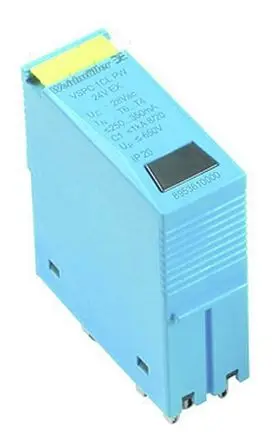 Produktfoto 1 von Weidmüller VSPC 1CL 24VDC EX Überlastschutzgerät 10 kA 26V, DIN-Hutschiene, -40 °C→70 °C
