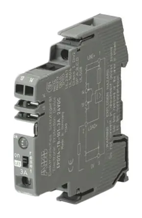 Produktfoto 1 von ABB EPD24 Elektronischer Schutzschalter 24 V 1, 4 A DIN-Hutschiene L. 83 mm x 12.5 mm
