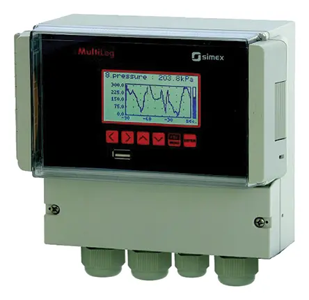Produktfoto 1 von Simex SRD N16A 2 Grafik Kurvenschreiber Widerstands-Temperaturfühler (RTD), Thermoelement