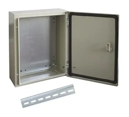 Produktfoto 1 von RS PRO Stahl Wandanschlusskasten Grau IP66, HxBxT 800 mm, 600 mm x 210 mm