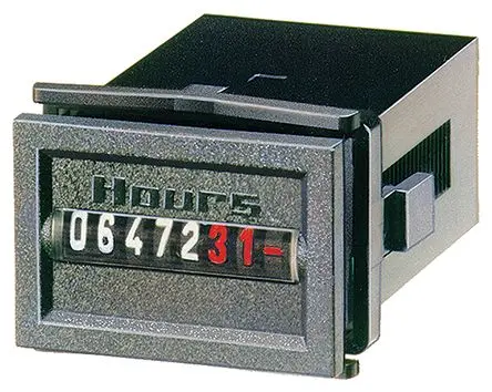 Produktfoto 1 von Kübler HK17 Stundenzähler, Zeitgeber Zähler Analog Keine Rückstellung 7-stellig 440V, Stunden, max. 60 Hz