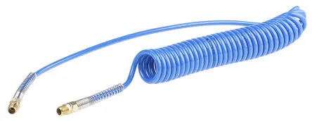 Produktfoto 1 von RS PRO 6 m CPC Polyurethan Spiralschlauch Blau, Innen-Ø 6.5 mm, 10 bar 65 °C -20 °C