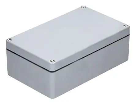 Produktfoto 1 von RS PRO GRJ; Gehäuse; Polyethylenterephthalat; Grau IP66 Breite 120 mm Höhe 90 mm Länge 122 mm