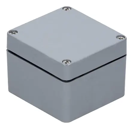 Produktfoto 1 von RS PRO GRJ; Gehäuse; Polyethylenterephthalat; Grau IP66 Breite 75 mm Höhe 55 mm Länge 160 mm