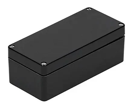 Produktfoto 1 von RS PRO GRJ; Gehäuse; Polyethylenterephthalat; Schwarz IP66 Breite 75 mm Höhe 55 mm Länge 110 mm