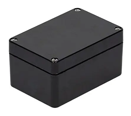 Produktfoto 1 von RS PRO GRJ; Gehäuse; Polyethylenterephthalat; Schwarz IP66 Breite 75 mm Höhe 55 mm Länge 190 mm