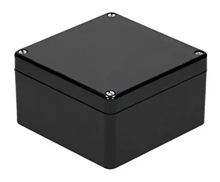 Produktfoto 1 von RS PRO GRJ; Gehäuse; Polyester; Schwarz IP66 Breite 120 mm Höhe 90 mm Länge 220 mm