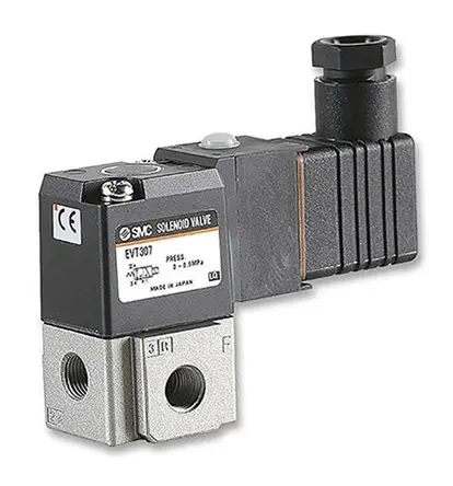 SMC VT317 Pneumatik-Magnetventil Einzelplatzinstallation G1/4, Feder/Magnet-betätigt 24V dc
