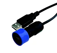 Produktfoto 1 von Bulgin, Gerade Buccaneer USB-Steckverbinder Stecker USB Typ A 1, Kabel USB 2.0 IP66, IP69K, IP68