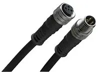 Produktfoto 1 von Molex 120007, 4-polig Sensor-Betätigungselementkabel, M12, Gerade Buchse / M12, Gerade Stecker, Länge 2 m