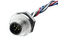 Produktfoto 1 von Molex 120011, 5-polig, M12, Gerade Buchse 5 / Nicht abgeschlossen, Länge 0.3 m