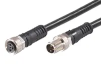 Produktfoto 1 von Molex 120087, 3-polig Sensor-Betätigungselementkabel, Gerade Buchse 3 / Gerade Stecker, Länge 1 m