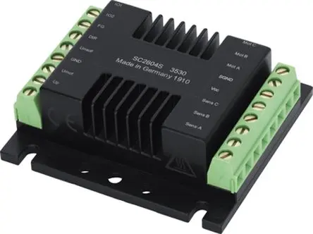 Produktfoto 1 von Faulhaber Gleichstrommotorsteuerung, 3-phasig, 0V dc, 28 V dc, Drehzahlregelung-Steuerung / 8A, L: 65mm B: 58 mm T: 22