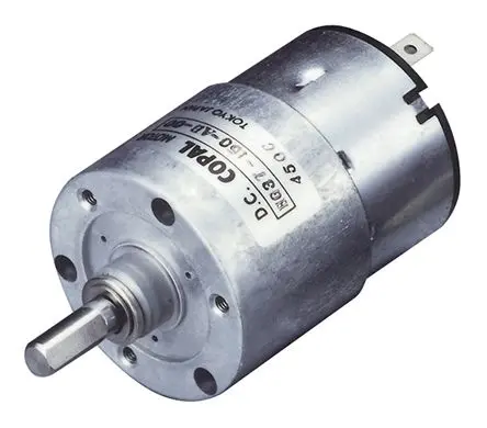 Produktfoto 1 von Nidec Components HG37 M. Getriebe DC-Getriebemotor bis 39 Ncm 120:1, 24V dc, 33U/min, Wellen-Ø 6 mm, 39mm x 83.2 mm x 12