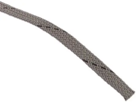 Produktfoto 1 von HellermannTyton Kabelbinder Grau Polyethylenterephthalat für Kabel-Ø 5 mm, Kabel ø 11 mm, Länge 10m Umflochten Dehnbar