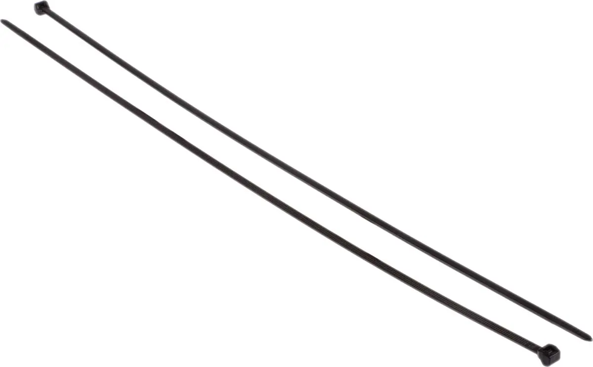 Produktfoto 1 von HellermannTyton T50LOS-HS Nylon 6.6 Kabelbinder Außen gezackt Schwarz 4.6 mm x 384 mm