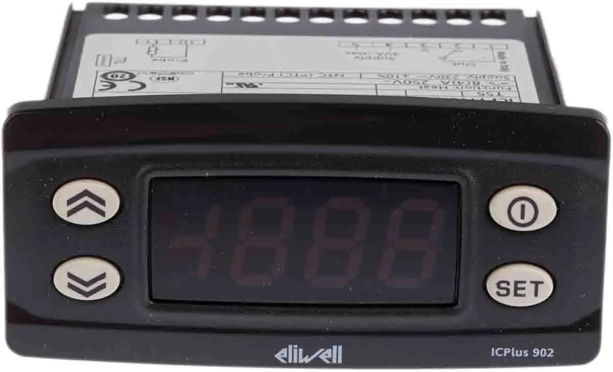 Eliwell ICPlus Ein-Aus-Temperaturregler Frontplattenmontage 1, 1 x Relais Ausgang/ NTC Eingang 230V Elektronischer