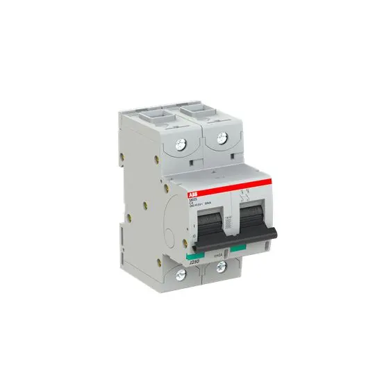 Produktfoto 1 von ABB S802S Miniaturüberlastschalter Typ C, Pol 2-polig 6 A 690 V ac, Abschaltvermögen 50 kA
