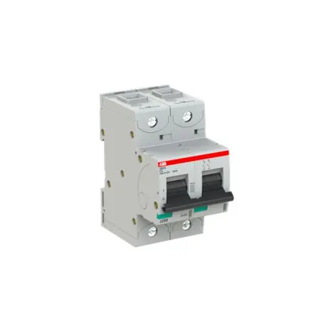 Produktfoto 1 von ABB S802S Miniaturüberlastschalter Typ C, Pol 2-polig 6A 690V ac, Abschaltvermögen 50 kA