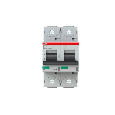 Produktfoto 1 von ABB S802N Miniaturüberlastschalter Typ C, Pol 2-polig 16A 690V ac, Abschaltvermögen 36 kA