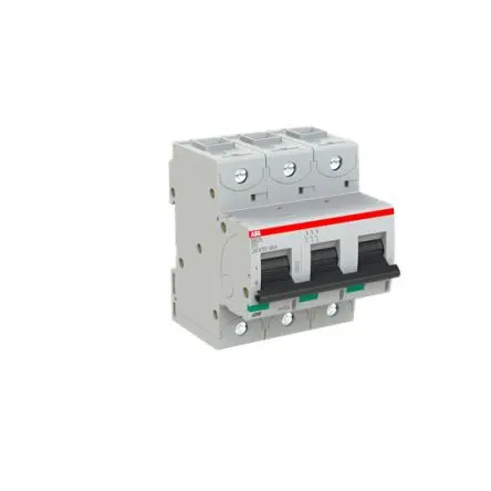 Produktfoto 1 von ABB S803N Miniaturüberlastschalter Typ D, Pol 3-polig 50A 690V ac, Abschaltvermögen 36 kA
