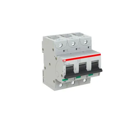 Produktfoto 1 von ABB S803N Miniaturüberlastschalter Typ D, Pol 3-polig 13A 690V ac, Abschaltvermögen 36 kA S803