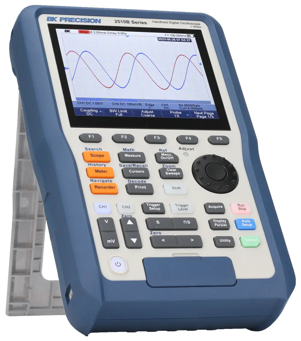 Produktfoto 1 von BK Precision 2510B Speicher Handheld Digital-Oszilloskop 2-Kanal Analog 100MHz
