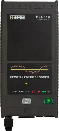 Chauvin Arnoux PEL112 Energie Leistung, Energie, Spannung, Strom, Frequenz, Oberschwingungen Datenprotokolliergerät,