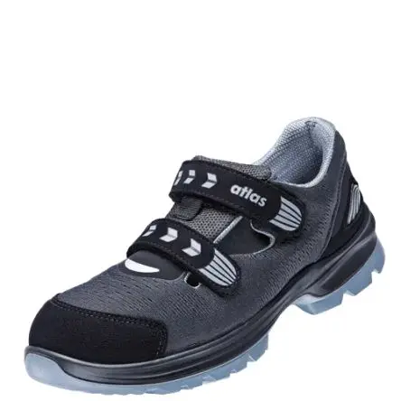 Produktfoto 1 von Atlas Safety Shoes FLASH 1600 Unisex Sicherheitsschuhe Schwarz, Grau Aluminium, Größe 44 / UK 10