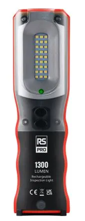 Produktfoto 1 von RS PRO Arbeitsleuchte Prüfleuchte 1300 lm / 5V aufladbar IP54