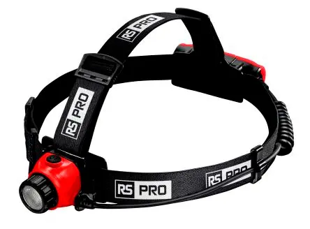 Produktfoto 1 von RS PRO LED Stirnlampe 900 lm Wiederaufladbar