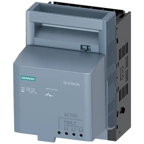 Produktfoto 1 von Siemens SENTRON Sicherungsschalter-Trennschalter / 3-polig offen, NH000 Sicherungsgröße