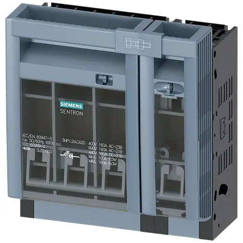 Produktfoto 1 von Siemens SENTRON Sicherungsschalter-Trennschalter / 4-polig offen, NH000 Sicherungsgröße