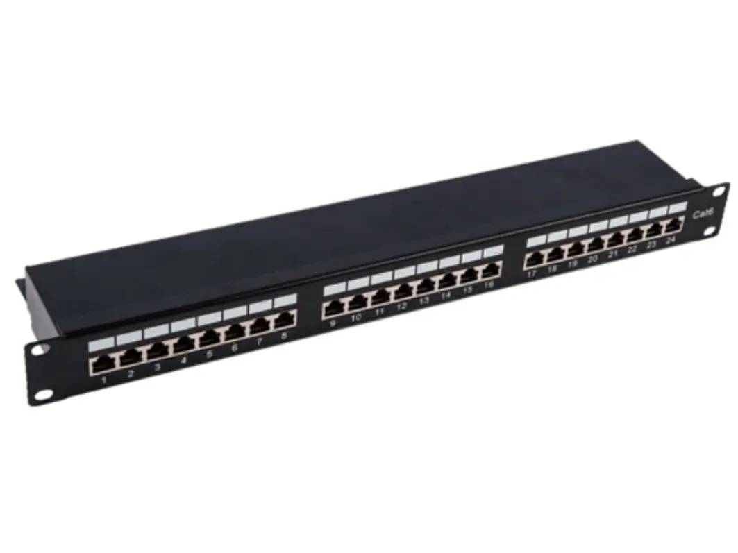 Produktfoto 1 von RS PRO RJ-Rangierfeld Cat5e 24 Anschl. RJ45 UTP, 1 U, Schwarz