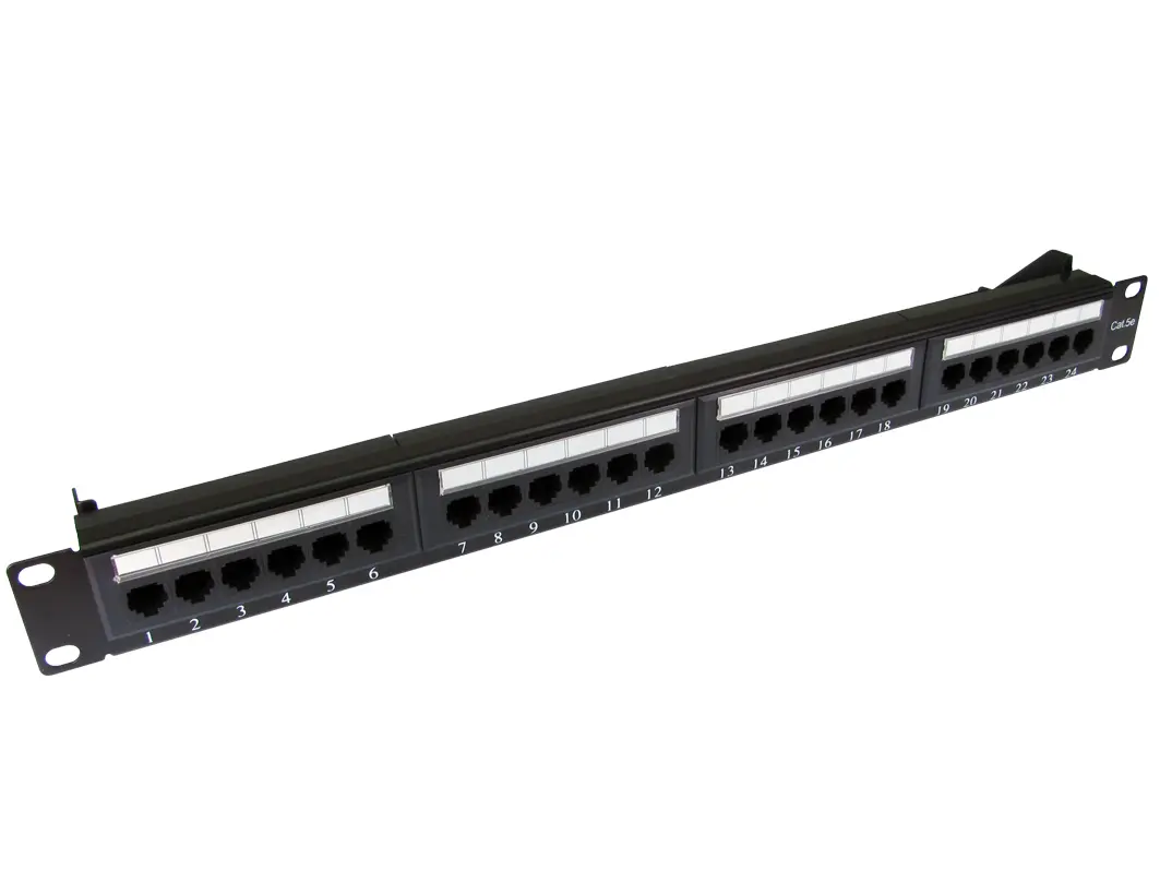 Produktfoto 1 von RS PRO RJ-Rangierfeld Cat5e 24 Anschl. RJ45 UTP, 1 U, Schwarz