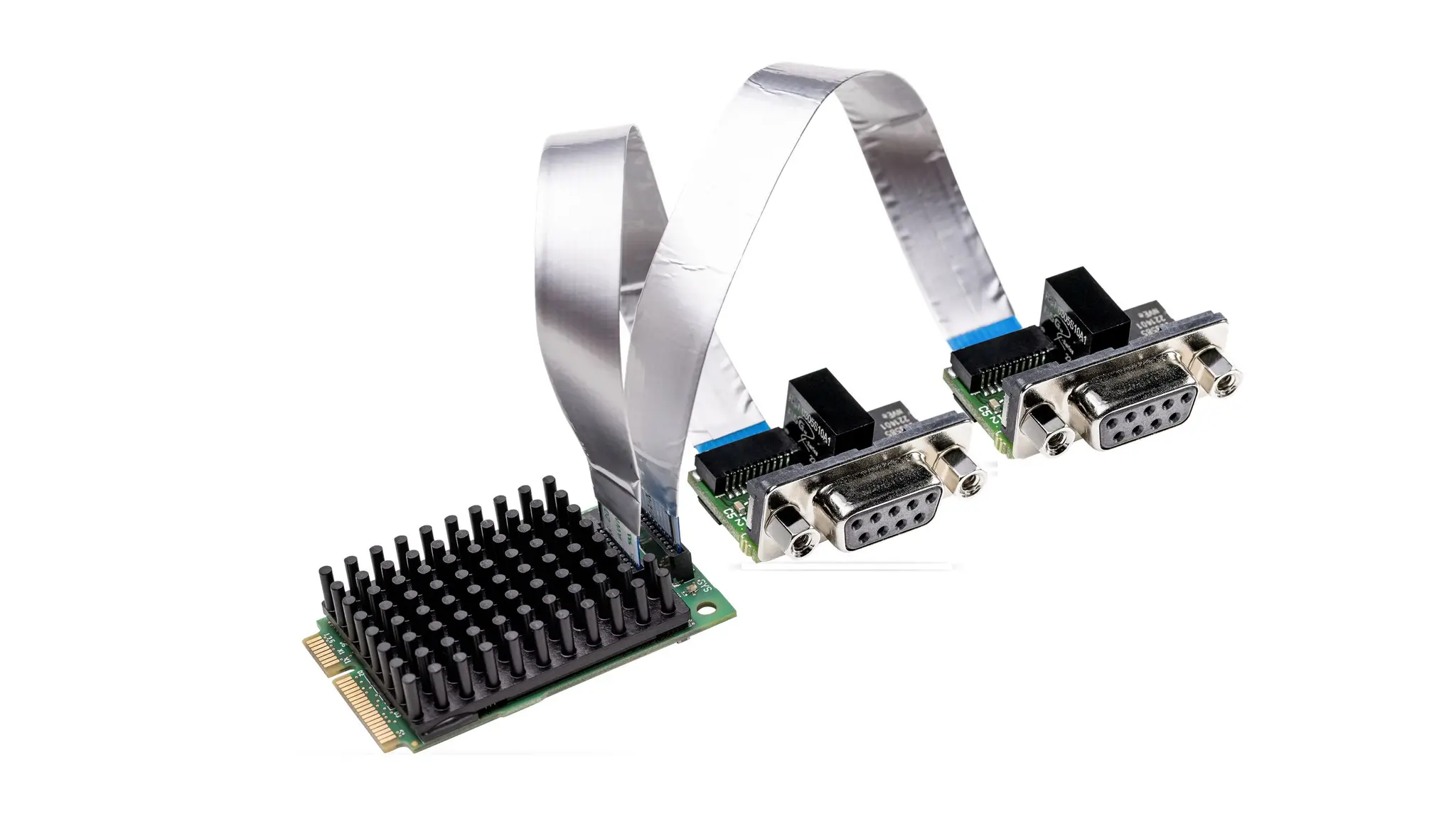 Produktfoto 1 von Hilscher 2 Mini-PCI Express Serielle Karte, 12Mbps D-Sub