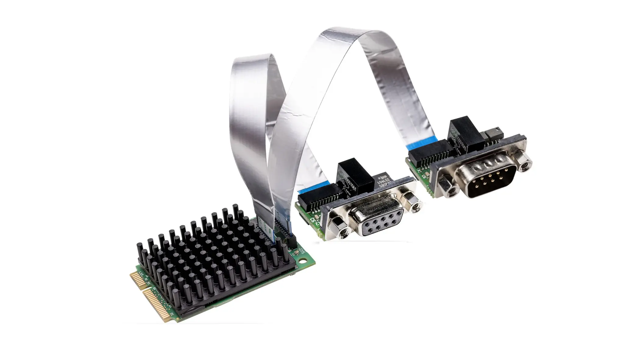 Produktfoto 1 von Hilscher 2 Mini-PCI Express Serielle Karte D-Sub