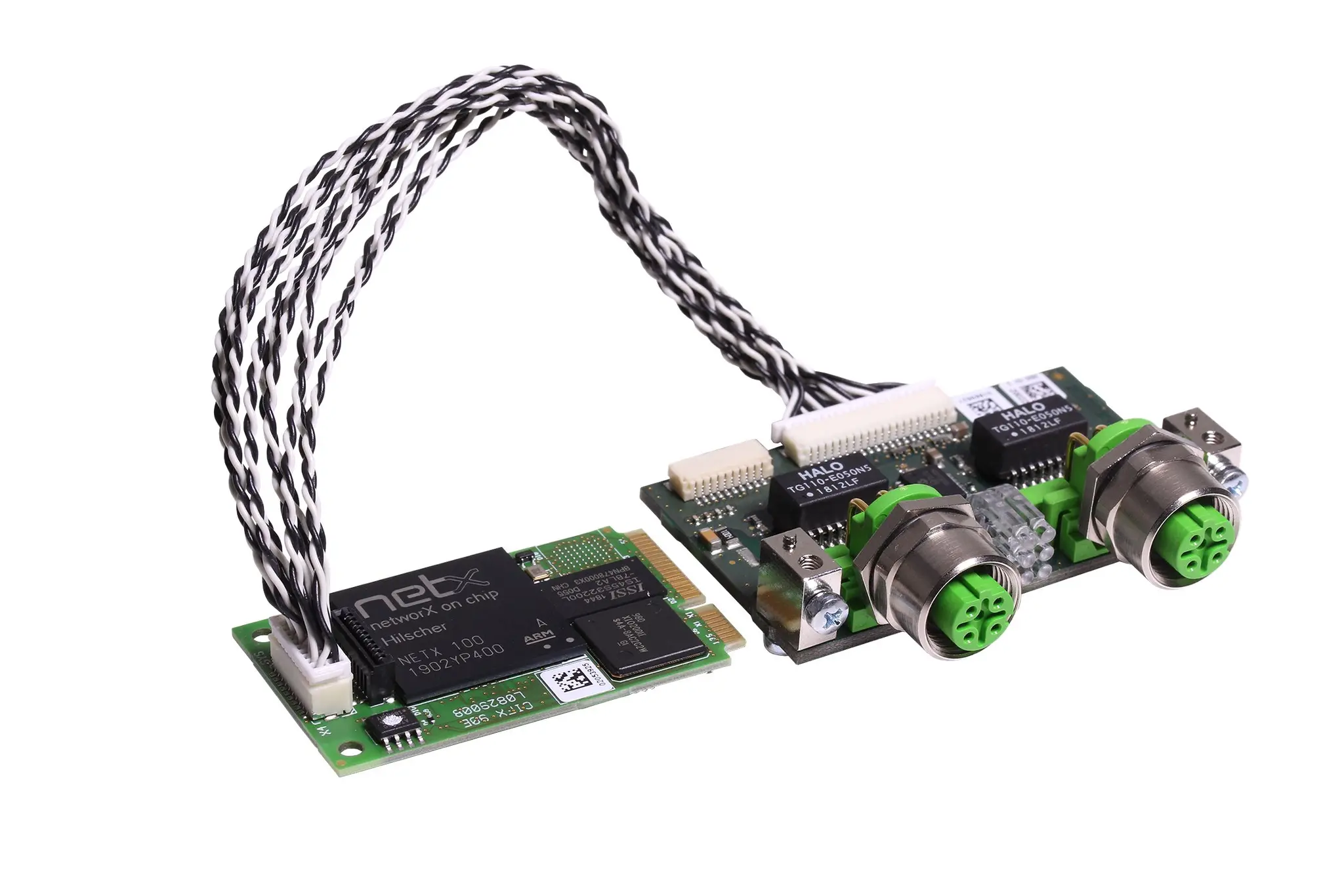 Produktfoto 1 von Hilscher 2 Mini-PCI Express Netzwerkkarte, 100Mbps RJ45