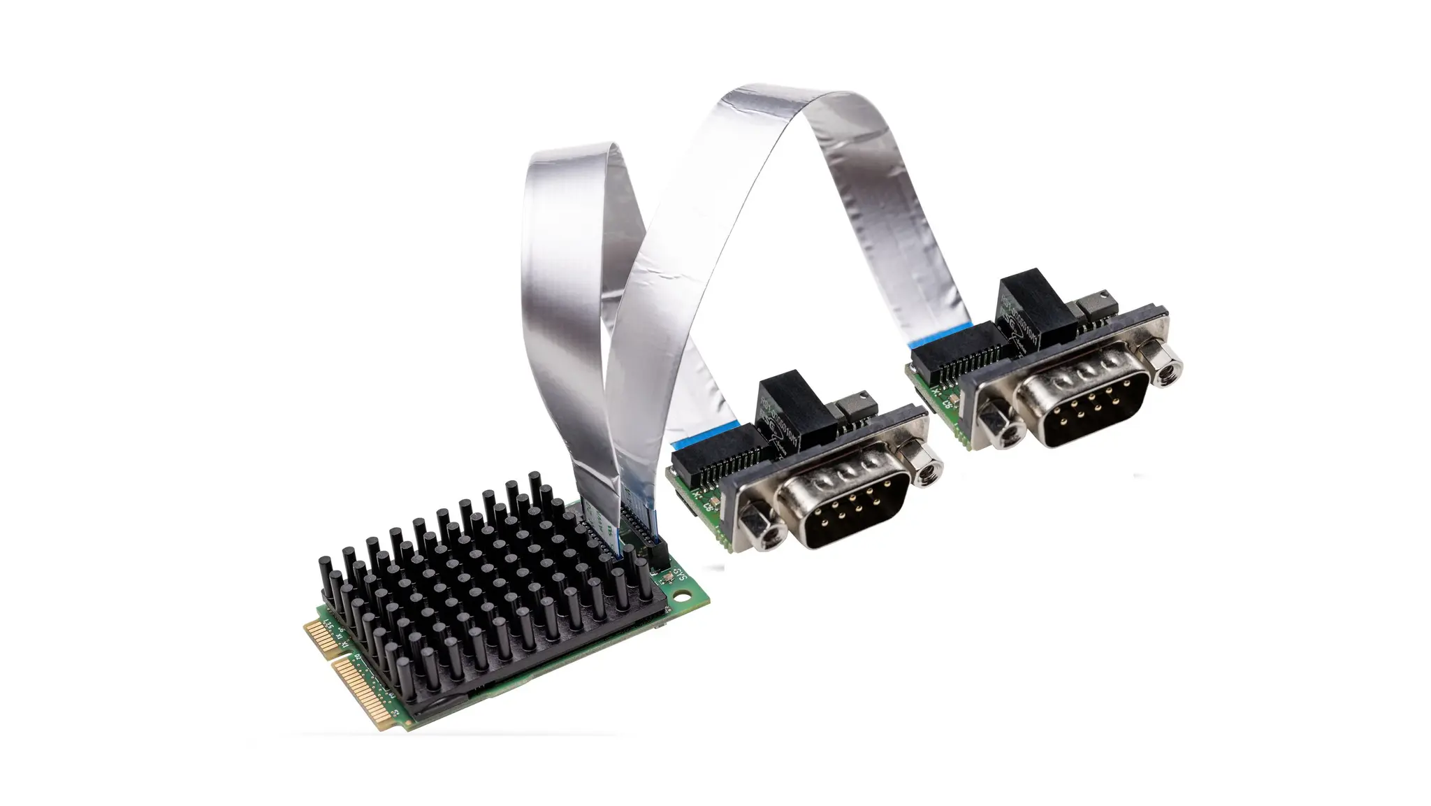 Produktfoto 1 von Hilscher 2 Mini-PCI Express Serielle Karte, 1Mbps D-Sub