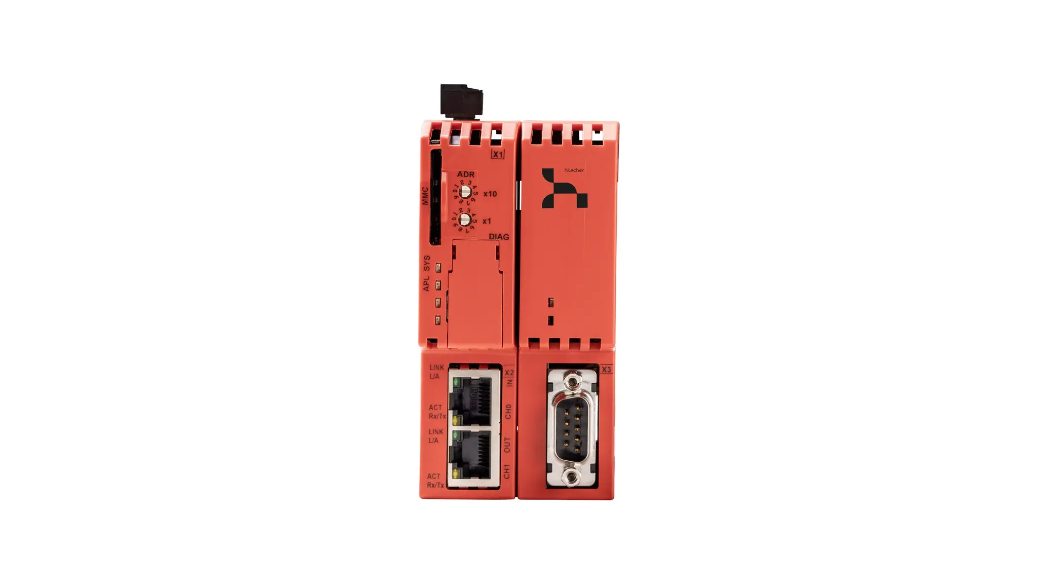 Produktfoto 1 von Hilscher 1 x Ethernet Eingang / 1 x CANopen-Master Ausgang 24 VDC