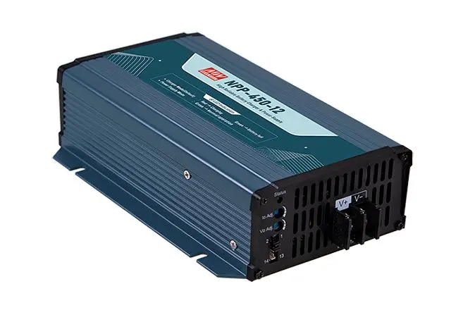 MEAN WELL NPP-450-72 NPP-450 Akkuladegerät, 72 V Blei-Säure-Batterien, AGM, Gel/4.5 A 19 bis 64 Ah Breiter