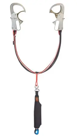CLiC-iT verstellbar Verschlusskarabiner Verdrehsicherung Fallschutz Fallschutz-Verbindungsmittel, 1640 mm