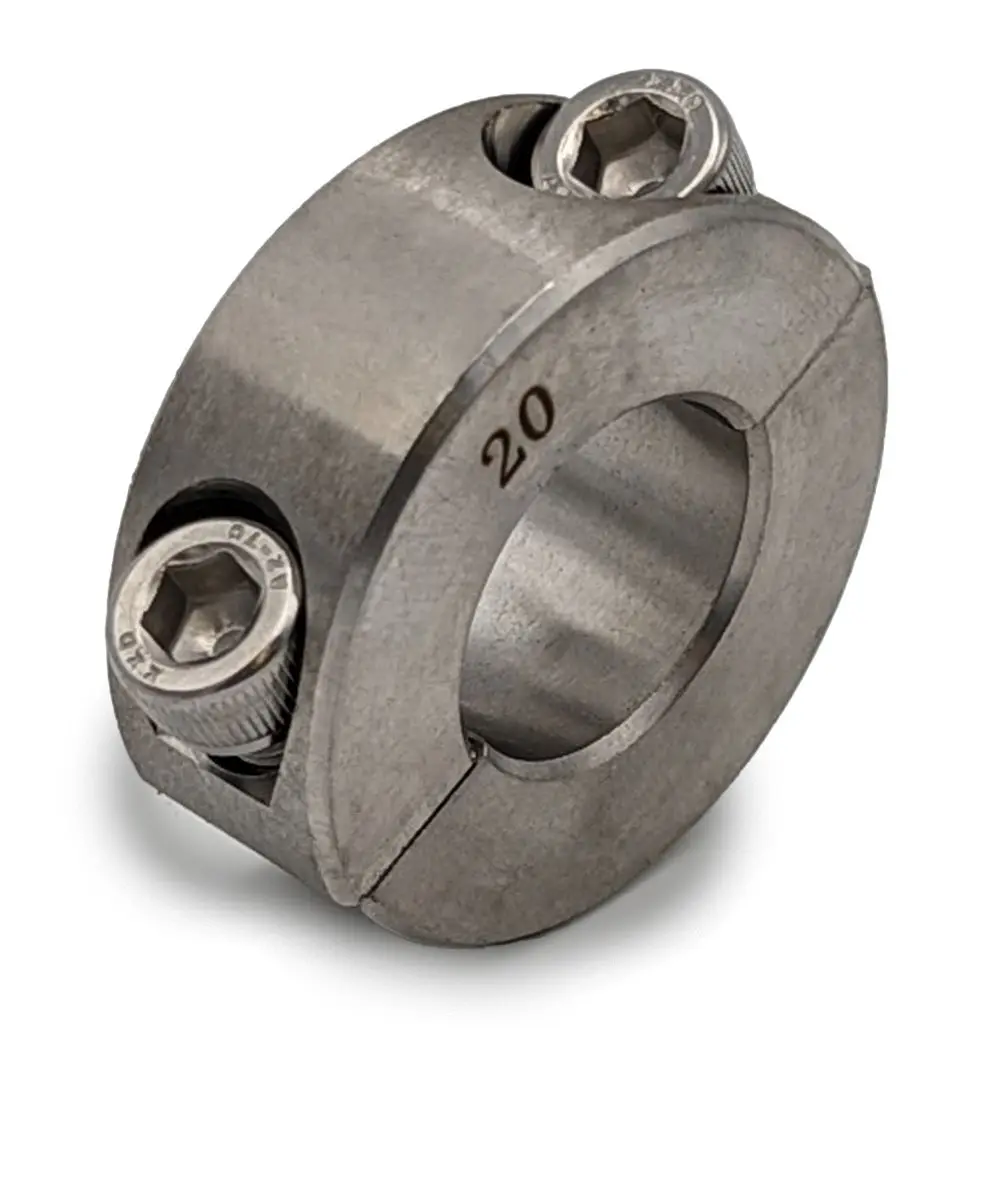 Produktfoto 1 von RS PRO Edelstahl Wellenmanschette Zweiteilig, mit Spannschraube 30 mm Außen-ø  x 11 mm