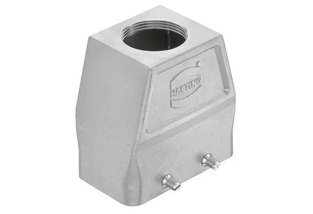 Produktfoto 1 von HARTING Han-INOX Haube für obere Kabeleinführung Doppelter Hebel, Kabel 10B Haube, IP65