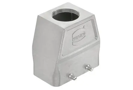 Produktfoto 1 von HARTING Han-INOX Haube für obere Kabeleinführung Doppelter Hebel, Kabel 10B Haube, IP65