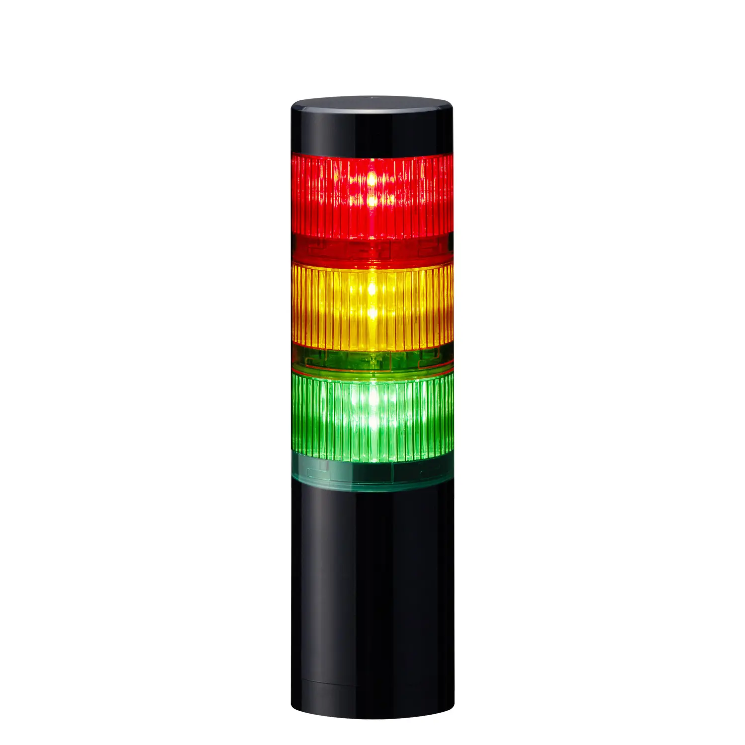 Produktfoto 1 von RS PRO LED Signalturm 3-stufig Linse Gelb, Grün, Rot +  Multifunktion