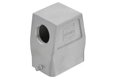 Produktfoto 1 von HARTING Han-INOX Haube für seitliche Kabeleinführung, Kabel M25 Haube, IP65