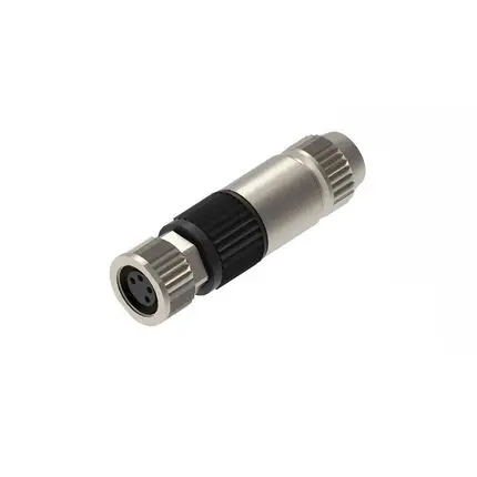 Produktfoto 1 von Lumberg Automation M12 IDC M8 Industrie-Rundsteckverbinder Buchse 4-polig Buchse 4A Kabel IP65, IP67