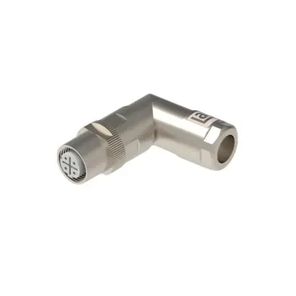 Lumberg Automation M12 Crimp Rail Buchse Cat.5 Ethernet-Steckverbinder Abgeschirmt Kabel Abgewinkelt