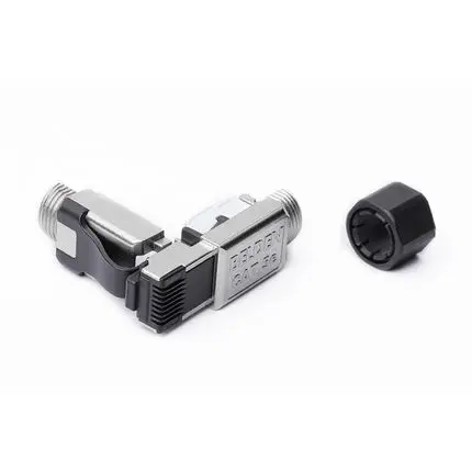 Produktfoto 1 von Lumberg Automation Stecker Cat5e Ethernet-Steckverbinder, 2-Port Abgeschirmt